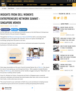 Insights From Dell Women’s Entrepreneurs Network Summit - Singapore #DWEN