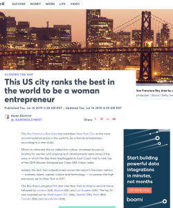 This US city ranks the best in the world to be a woman entrepreneur